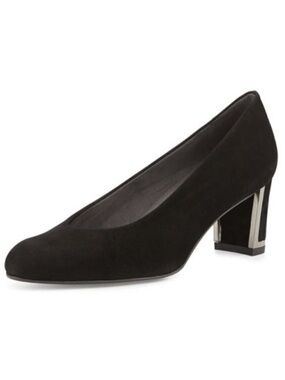 Stuart Weitzman Black Suede Pump Size 6